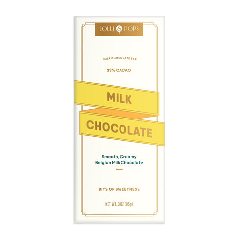Lolli and Pops L&P Collection Milk Chocolate Signature Bar